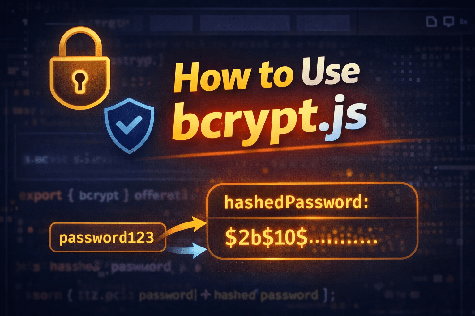How to Use Bcrypt Js using Next Js || how to Secure password || step By Step Secure using Bcryptjs
