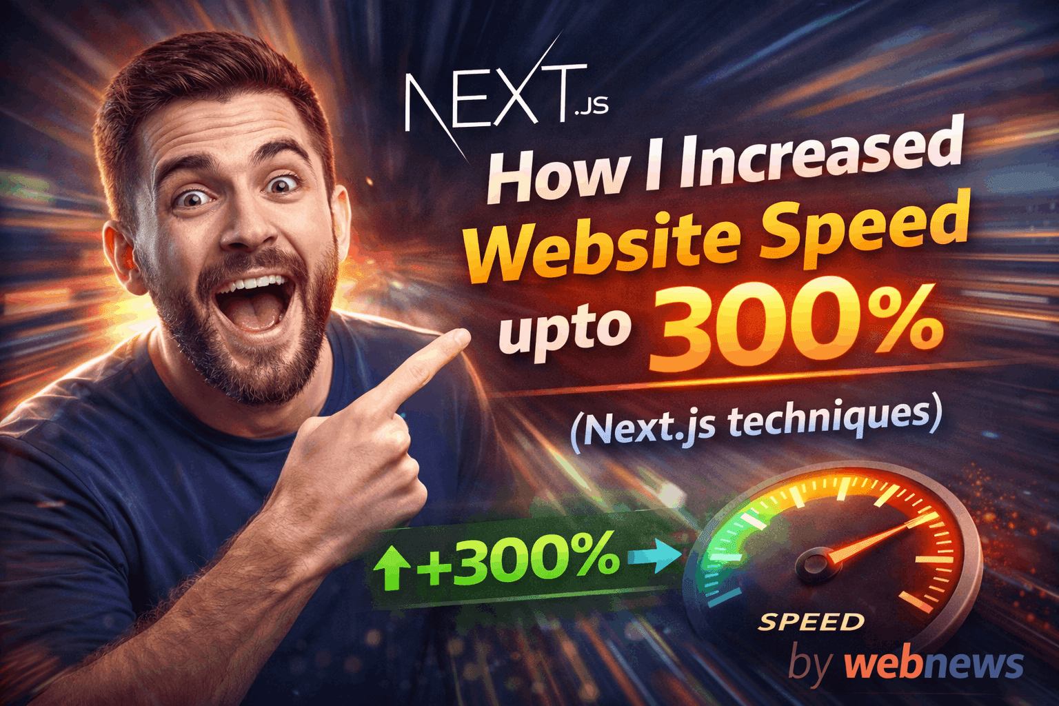 How to increased Next.Js  Website Spped Upto 300% by - Webnews